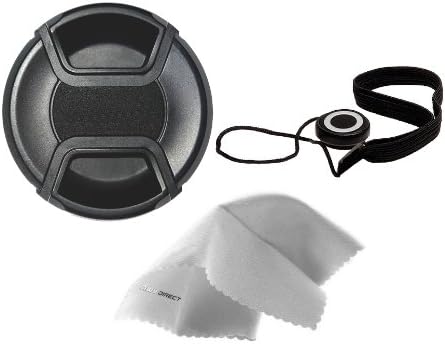 SD14 Pinch (52mm) Sigma Lens Cap Center + Lens Cap Holder + Nwv Direct Microfiber Cleaning Cloth.