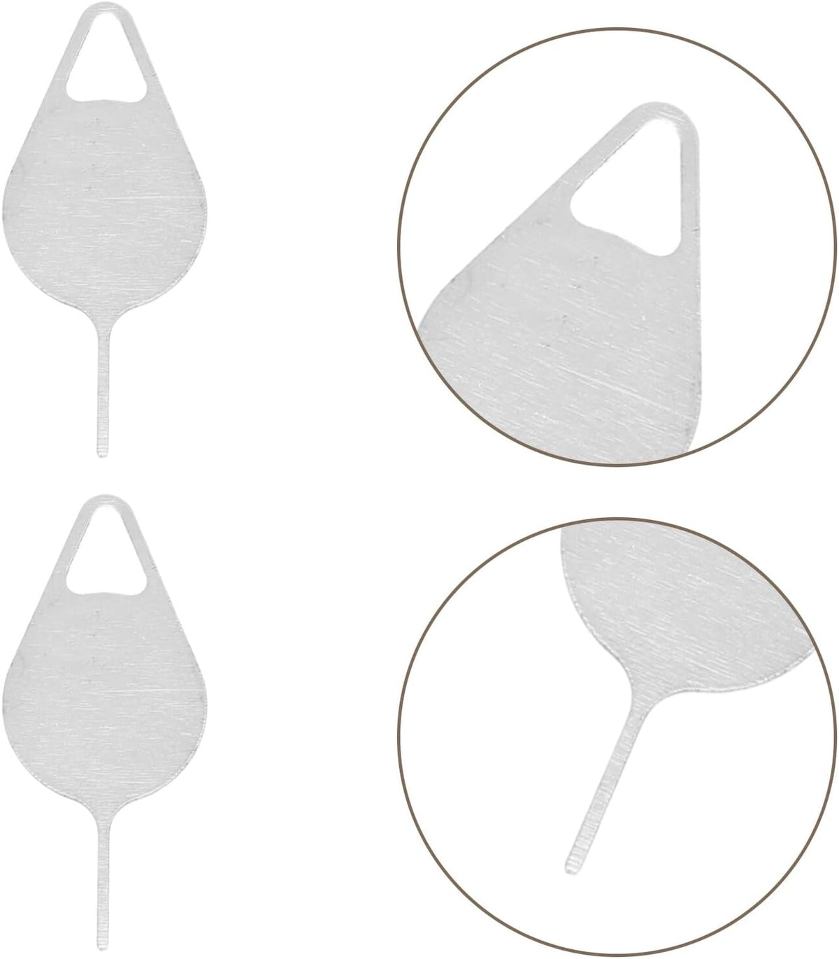 200 Garneck Pcs Sim Card Ejector Pins Tray Removal Tool Stainless Steel Mobile Phone Card Pin Anti-Lost Design