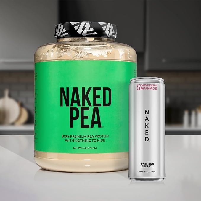 NAKED Pea - Vanilla Pea Protein - Pea Protein Isolate from North American Farms - 5lb Bulk, Plant Based, Vegetarian & Vegan Protein. Easy to Digest, Non-GMO, Gluten Free, Lactose Free, Soy Free