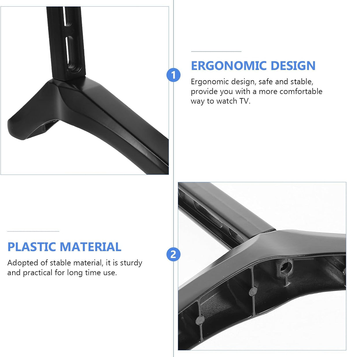 Alipis TV Stand Base with Screws - Stable Support for Living Room