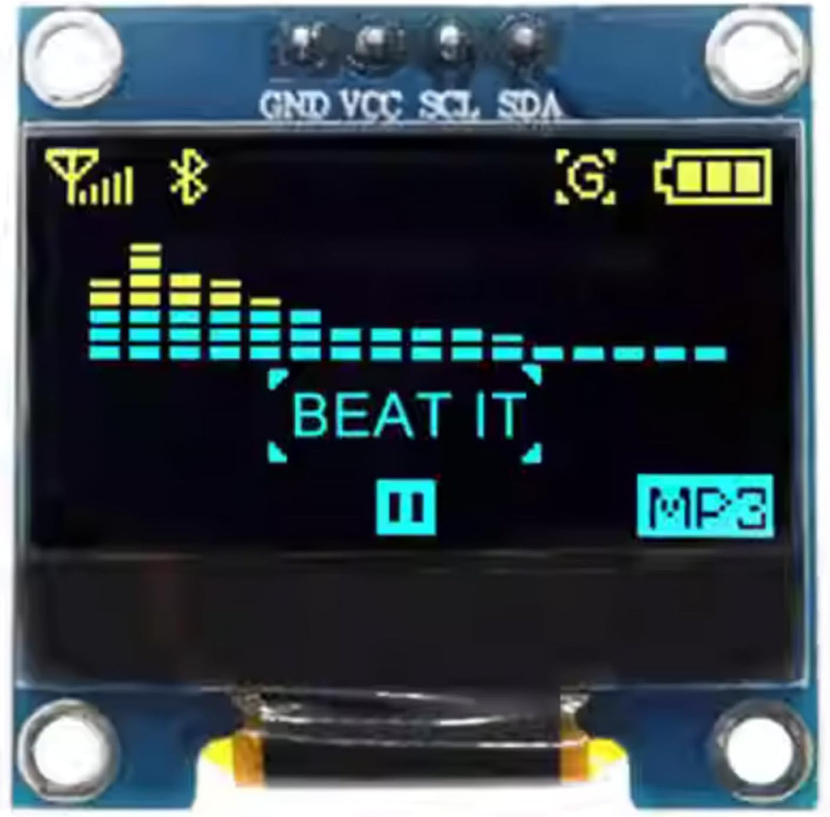 artcavs 0.96 Inch I2C SSD1306 128x64 OLED Display Module Display Screen Module Driver