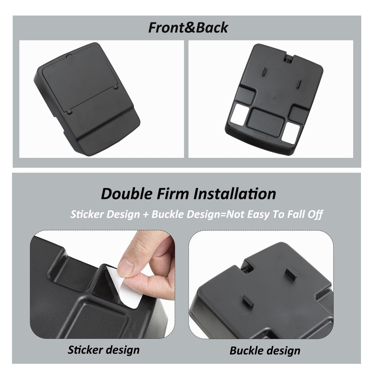 JKCOVER Center Console Hidden Organizer Box Compatible with Jeep Wrangler JK/JKU 2011-2016 2017 2018 Accessories Armrest Secret Compartment One-Touch Hidden Storage (Patent Design)
