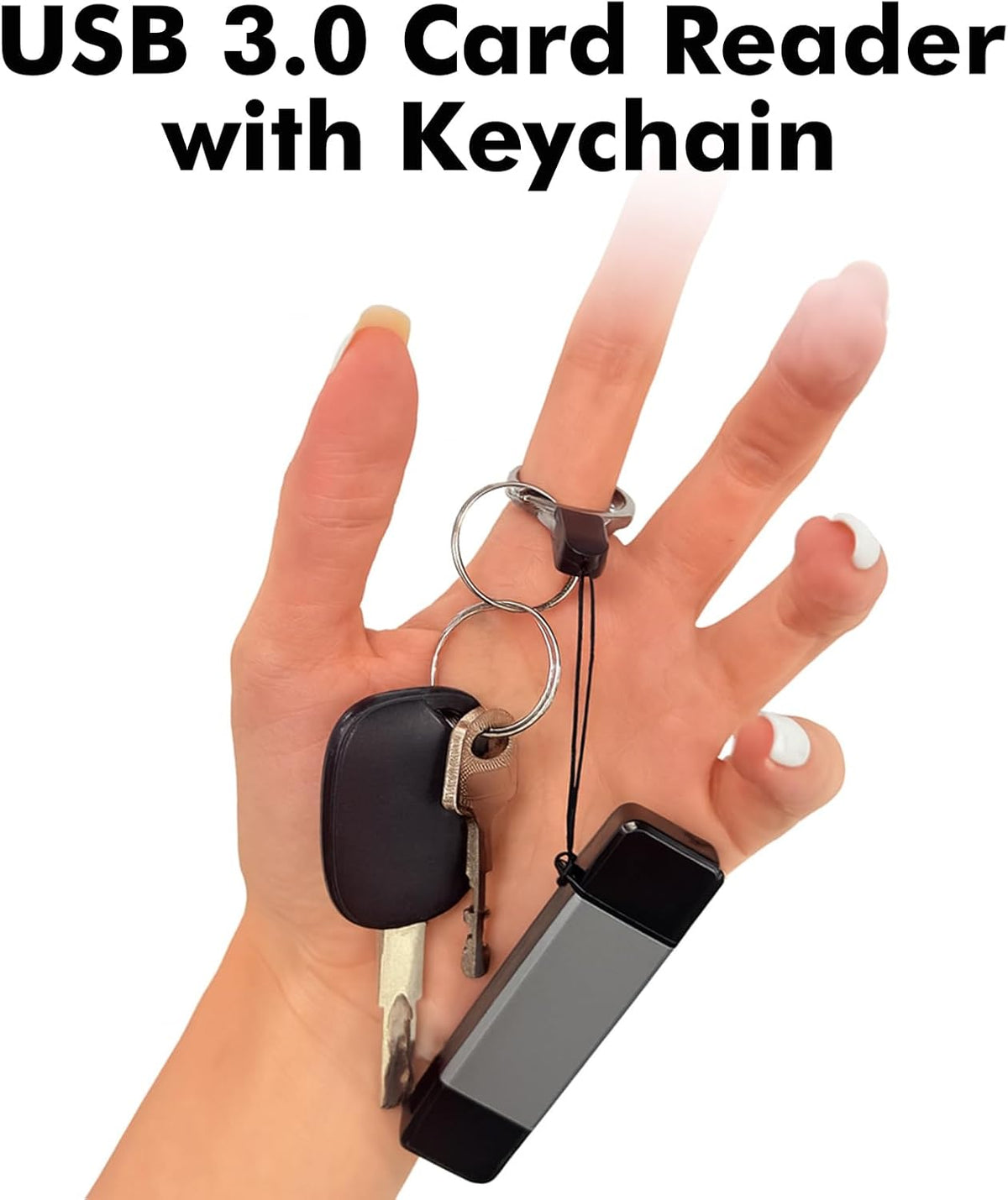 Cyberguys! 3.0 5Gbps 2-in-1 Cyberguys USB SD Card Reader, Dual USB-C & USB-A Connector, High-Speed SD/MicroSD Memory