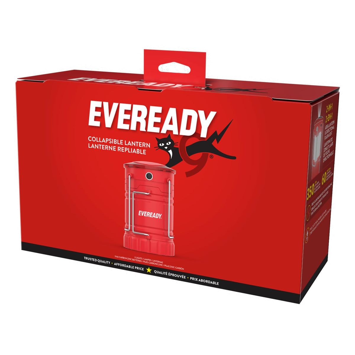 Eveready LED Camping Lantern 360 PRO (3-Pack), Super Bright Tent Lights, IPX4 Water Resistant LED Lanterns for Power Outage Hurricane Preparedness, (Batteries Included)