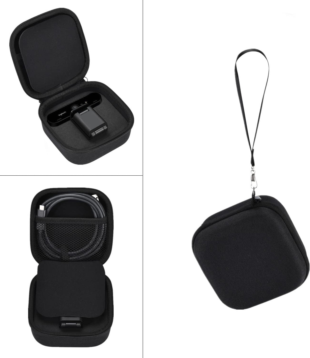 AZTOPA 4K/BRIO Hard Carrying Case For Logitech Brio Ultra HD Webcam Camera - Travel Protective Storage