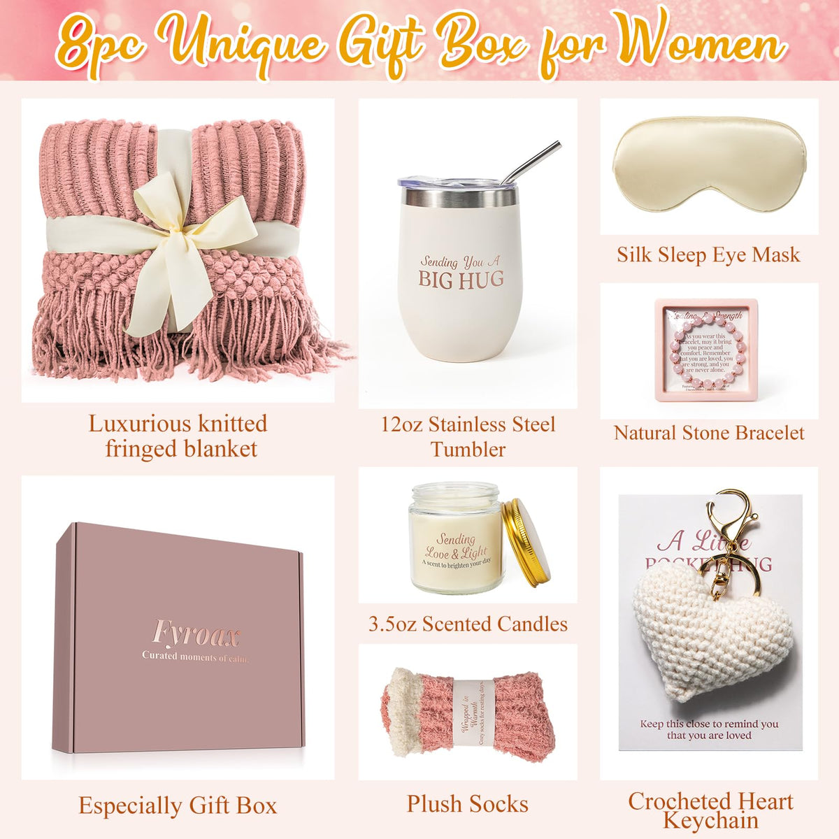 Get Well Soon Gifts Basket for Women, Care Package for Women After Surgery, Self Care Set, Inspirational Thinking of You &Feel Fetter Gifts for Friend Sick