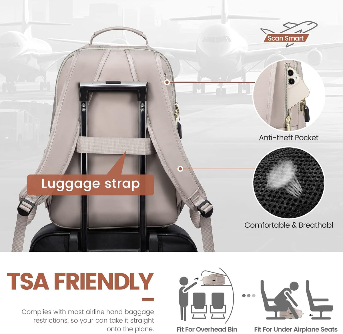 Backpack 17.3 inch,Cute Backpack Backpack LOVEVOOK Laptop for Women Womens Travel Purse,Professional Laptop Computer