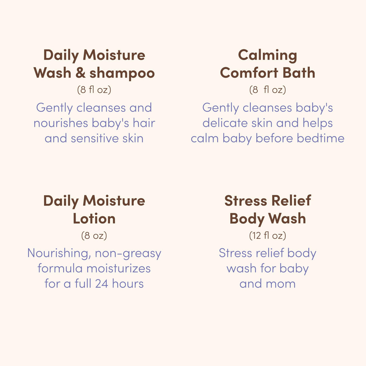 Aveeno Baby Bathtime Solutions Mommy & Me Gift Set, Baby Wash & Shampoo, Calming Bath, Daily Moisturizing Lotion and Stress Relief Body Wash for Mom, Colloidal Oat, Baby Bath Essentials, 4 items