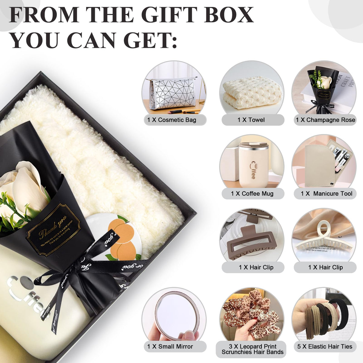 Marsheepy Birthday Gifts for Women,Valentines Day Gifts, Happy Bestie Birthday Gift Basket for Women, Mom, Wife, Girlfriend, Sister, Christmas, Mothers Day Gifts