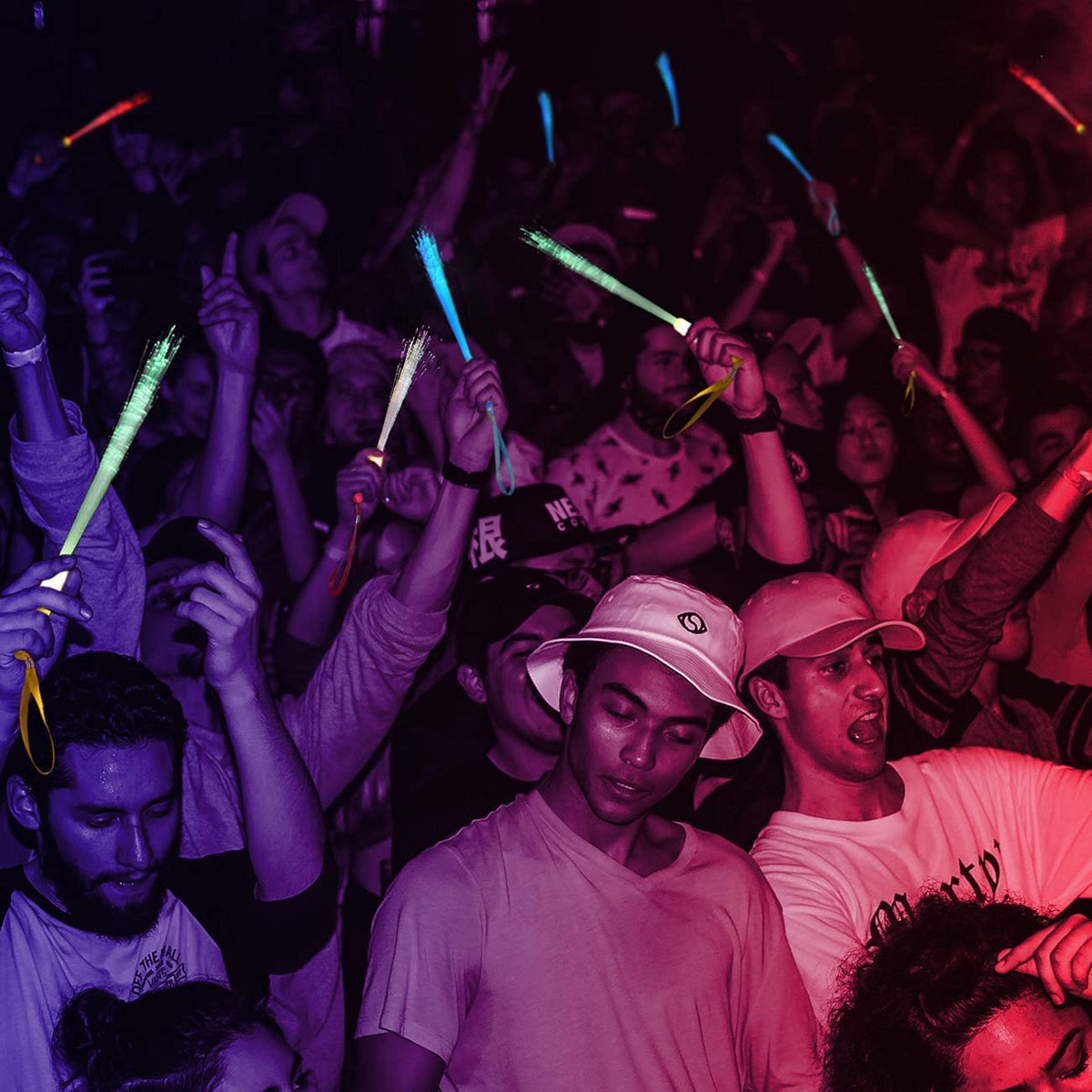 Glow Sticks Bulk, 30 Pcs LED Light Up Wands Glow Sticks with 3 Modes Colorful, Glow in The Dark Party Supplies for Wedding, Raves, Concert, Party