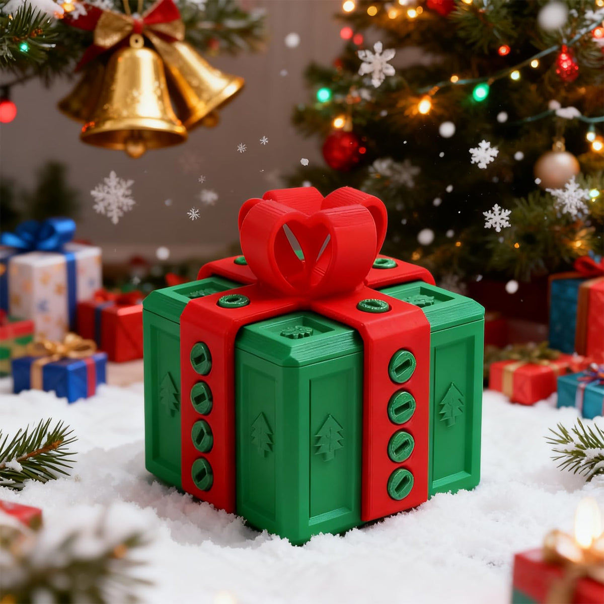 The Prank Box – Hilarious Screw Challenge with Finger Surprise,Annoying Gift Box with Screws,Perfect Gag Gift,Annoying Funny 3D Printed Screw Gifts Boxes Ideal for Christmas,All Occasions (Green)