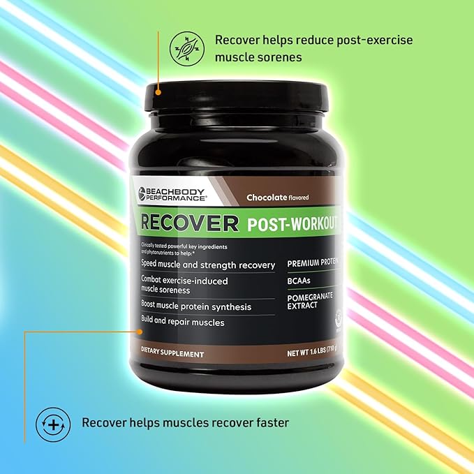 BODi Recover Whey Protein Powder Blend??Post-Workout Orange Whey Supplement for Muscle Recovery with 20g Protein, BCAAs, Pomegranate Extract - Fast Recovery - 20 Serving Tub