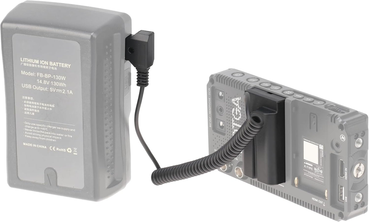 FocusFoto NP-F550 Dummy NP-F970 NP-F570 NP-F750 NP-F770 F960 D-Tap Connector to Full Decoded Battery Adapter Cable