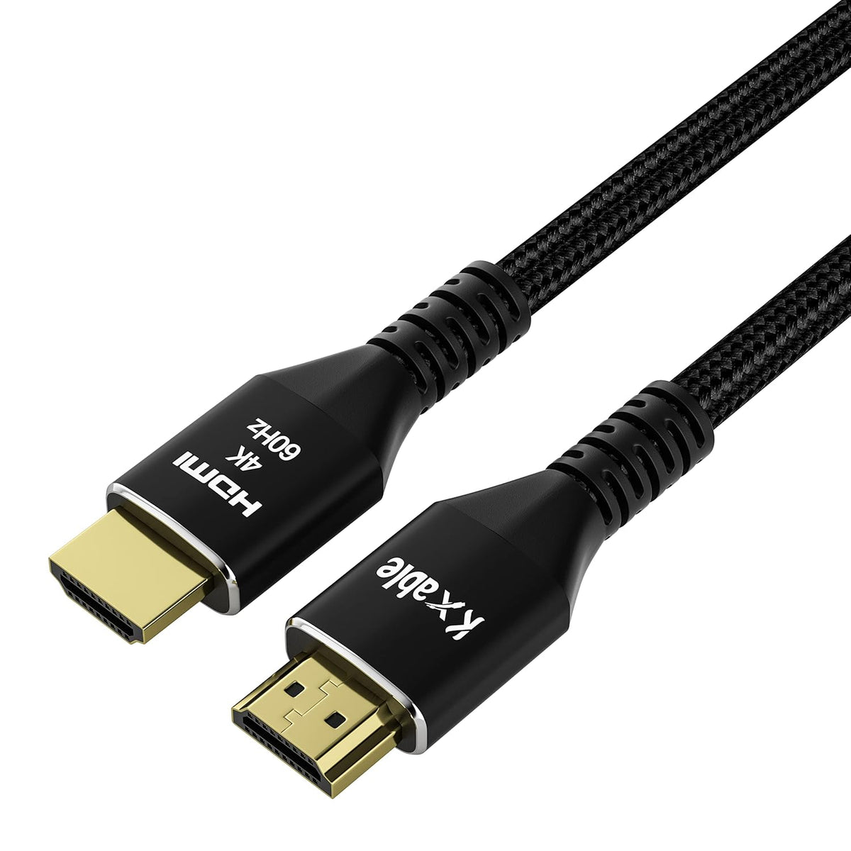 4K 4 (3 Pack), 2.0 4K 60Hz, 2K,1080P, 2.2, PS5, HDMI Cable Feet Ultra HD HDMI Cable, Nylon Braided & Gold-Plated