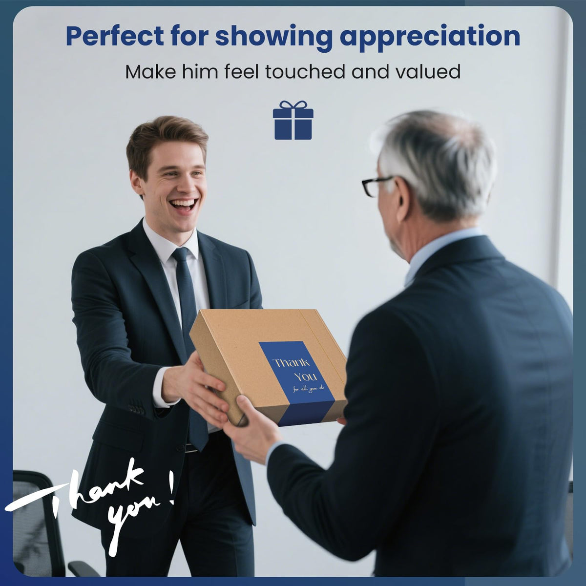 felinlova Employee Appreciation Gifts, Thank You Gifts for Men Coworkers, Gift Basket for Men, Thank You Basket for Team Mentor Friends Leaders Boss, Difference Maker Gift Box