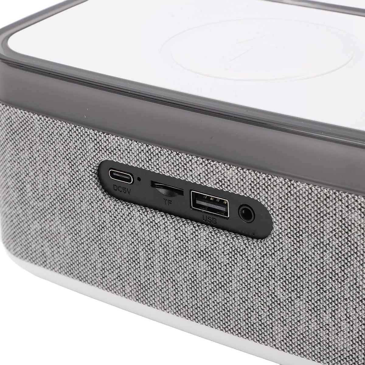 YUEHISY Bluetooth Speaker with Wireless Charging, Multifunctional Wireless Speaker, White Noise Sound Machine with LED