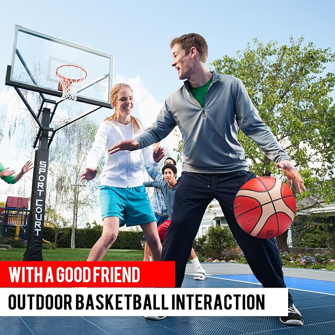 Training Soft Touch Rubber and Faux Leather Fighting Basketball, High Bounce Indoor Outdoor Basketball Gift