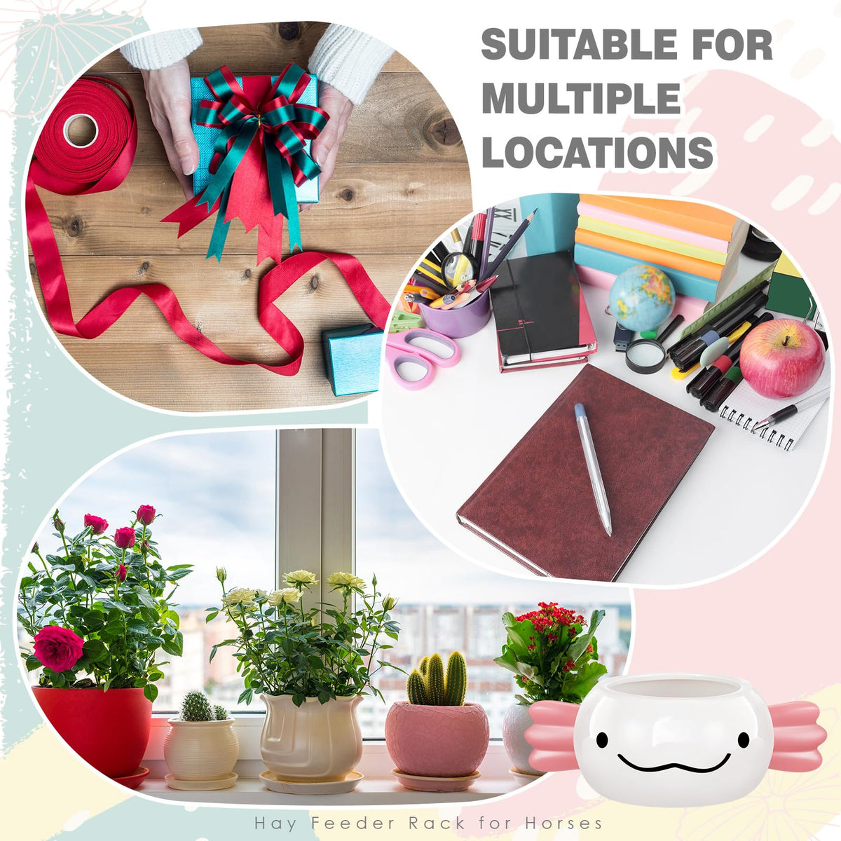 RimCereal Axolotl Planter Axolotl Gifts for Men Women Cute Succulent Pots Plant Pots Pen Holder for Christmas Desk Office Home Decoration 6.02 x 2.36 Inches