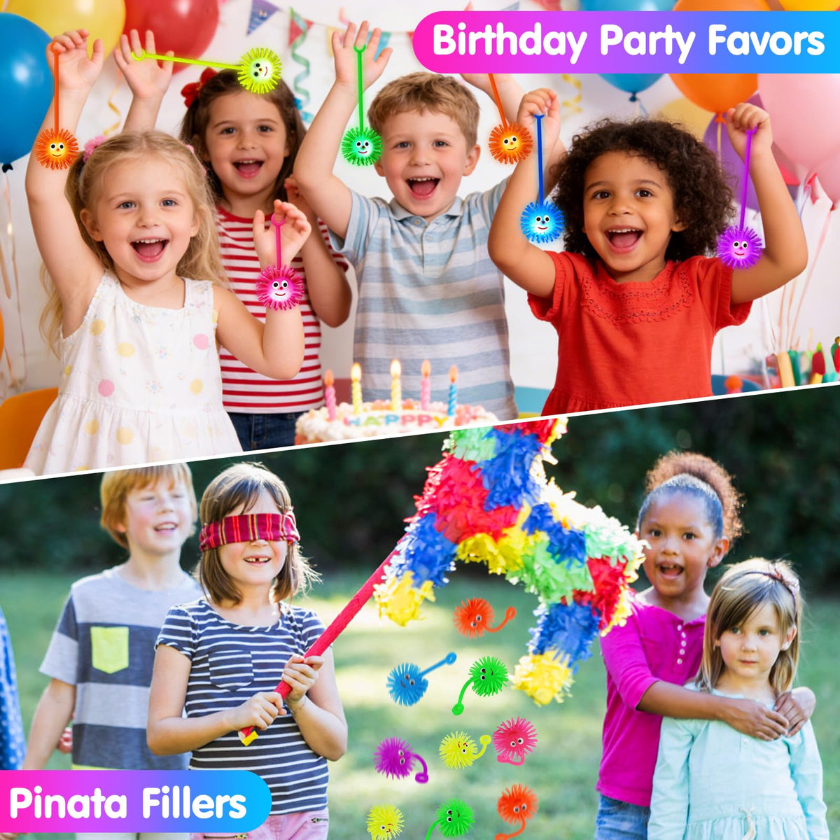 18 PCS LED Puffer Balls Light Up Party Favors for Kids 8-12 Goodie Bags Stuffers Classroom Treasure Box Prizes Bulk Fidget Toys Bouncy Balls School Prize Pinata Filler Birthday Party End of Year Gifts