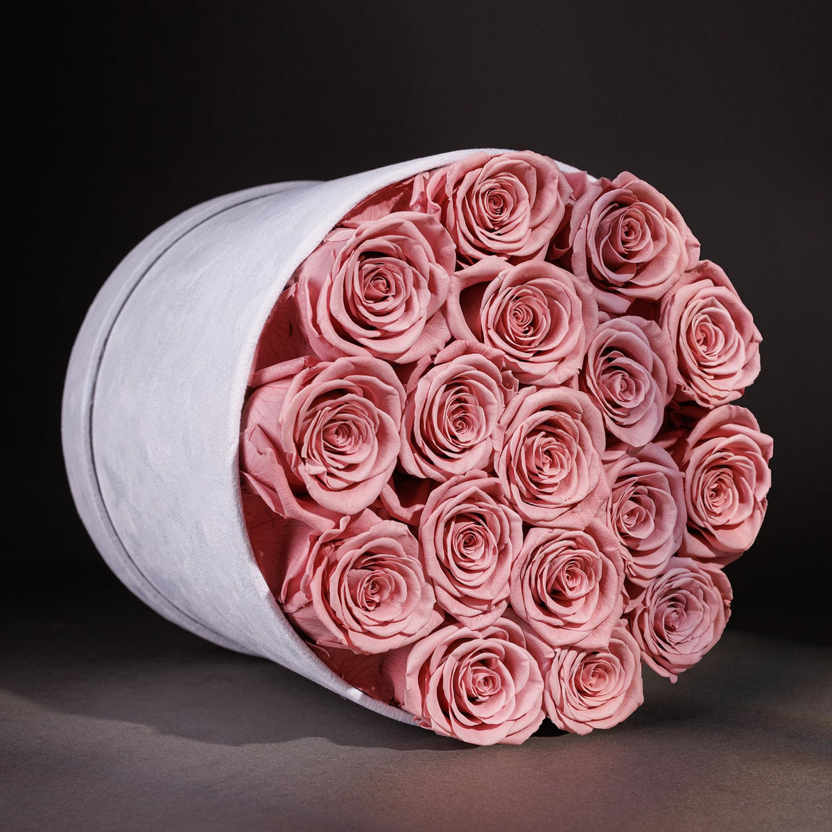 Prifroti 17 Flowers in a Luxury Suede Box, Birthday Gifts for Women, Preserved Flowers, Mothers Day Roses Gift for Mom, Dusty Rose