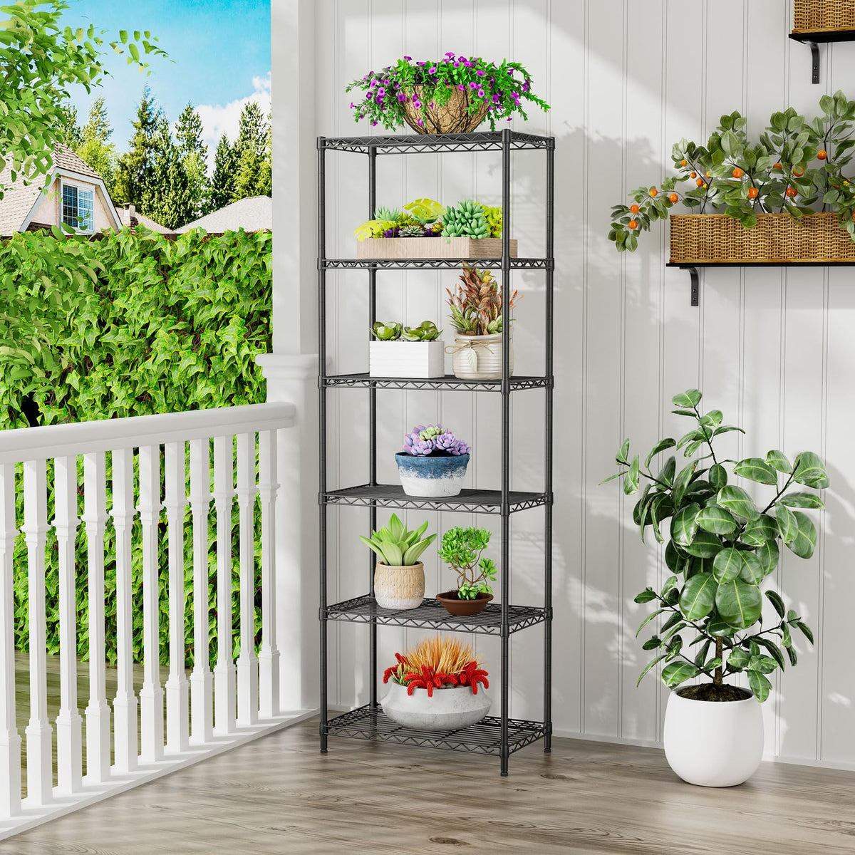 SINGAYE Shelf Closet Wire Shelving:Adjustable Metal Unit for Laundry Room Organization Bathroom Kitchen Home Storage Pantry Rack Shelves