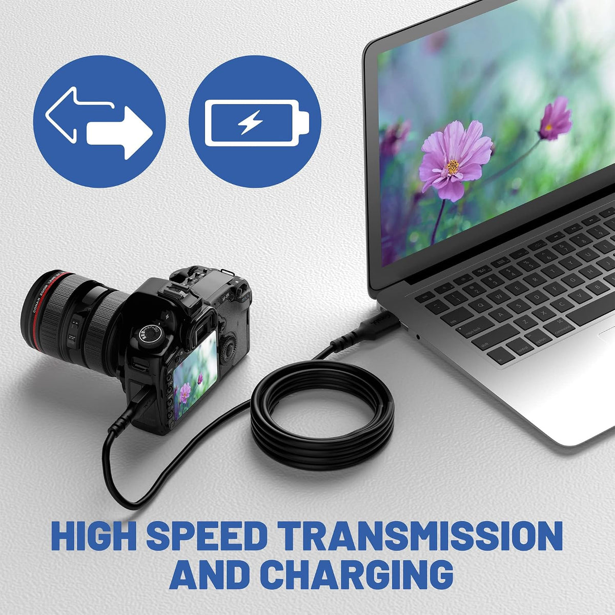 BestCH 2.0 PPS006 MP3 Mini USB Data Sync PC Cable Cord Lead Compatible with Fulljoin DAB/DAB Digital Radio Player
