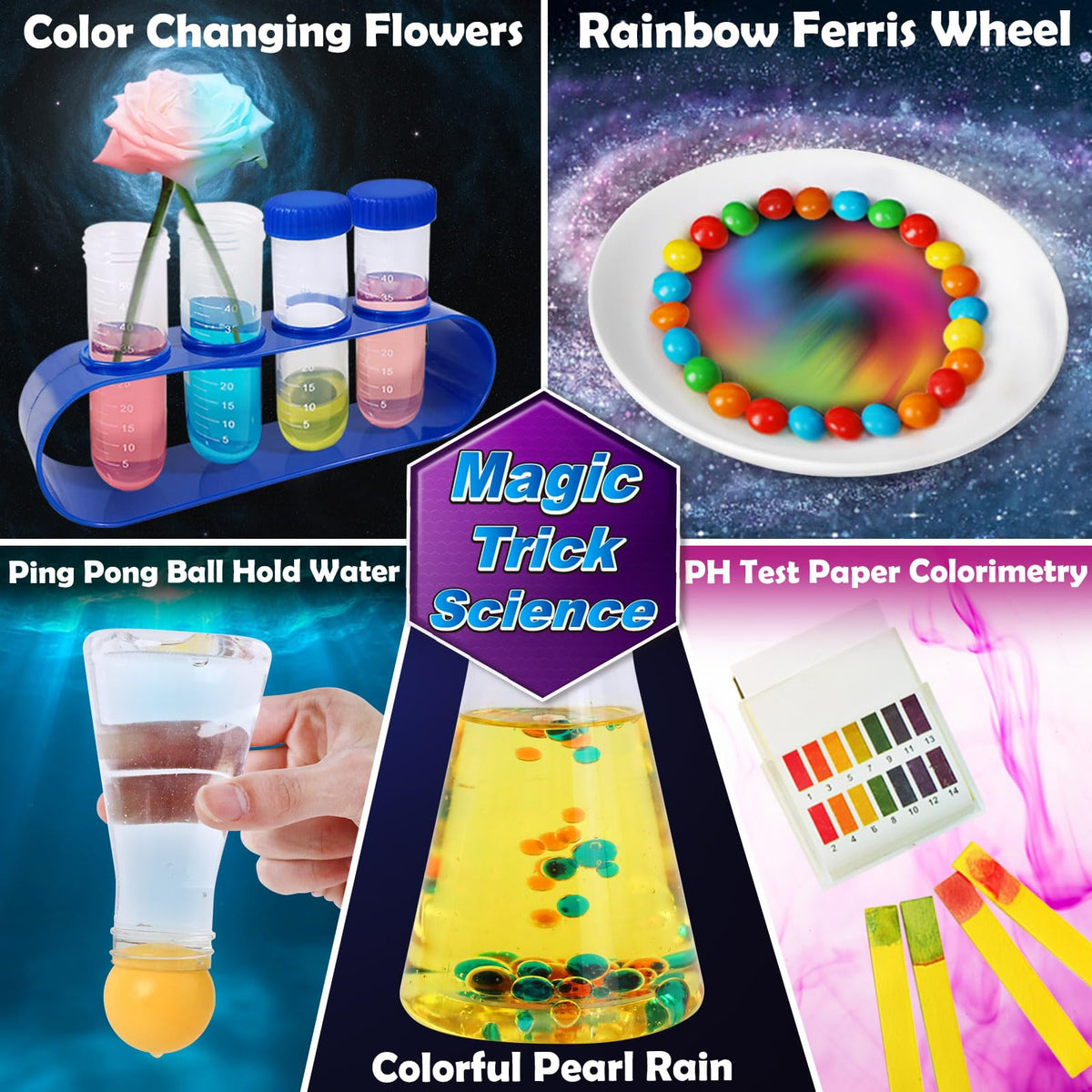 UNGLINGA 150 Experiments Science Kits for Kids, S.T.E.M Educational Project Toys for Boys Girls Birthday Gifts Ideas, Volcano, Chemistry Lab Tools Scientist Set