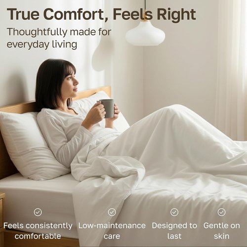 California Design Den Twin Sheet Set - 100% Cotton, 400 Thread Count, Silky Smooth Sateen - White