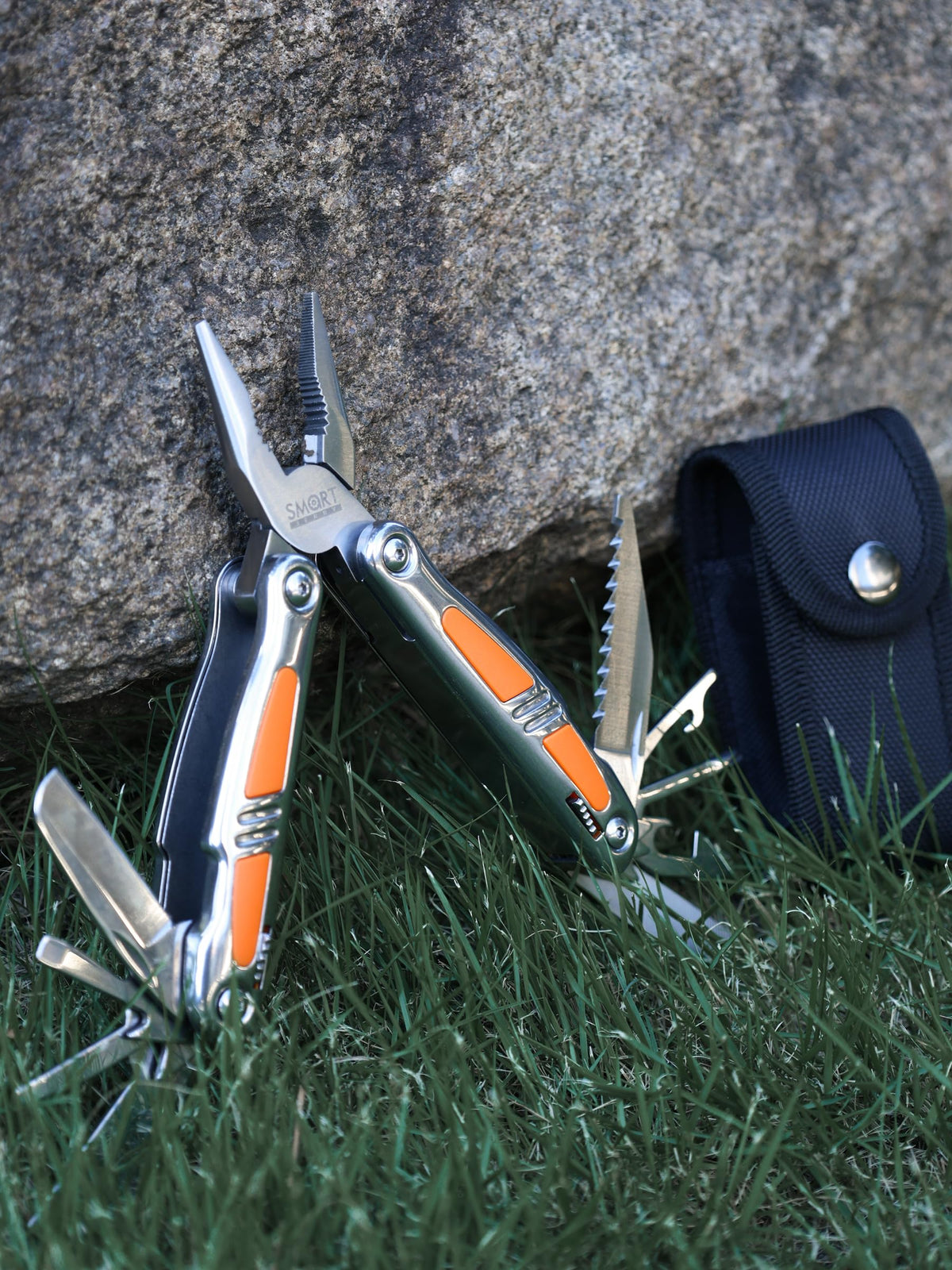 SMART JERRY 14-in-1 Multitool Pliers with Sheath | Self-Locking Foldable Multi Tool for DIY, Home, Garden, Camping | Stainless Steel EDC Pocket Knife | Gifts for Men, Dad, Husband