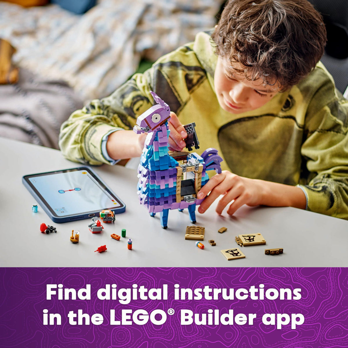 LEGO Fortnite Supply Llama Building Set - Kids Toy for Gamers, Ages 12+ - Display Model, Collectible Fortnite Toy - Gift for Boys & Girls - 77071
