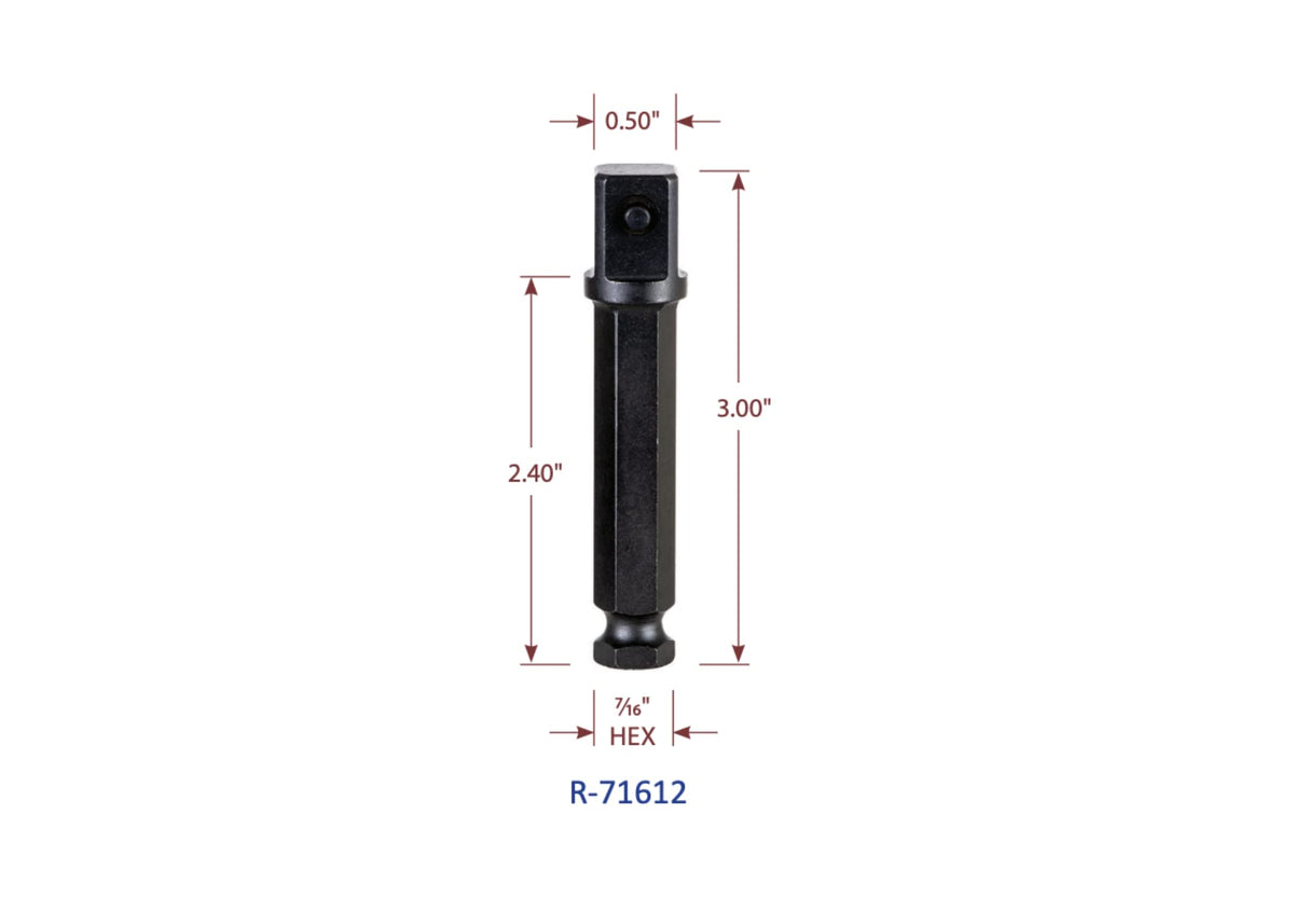 Nut Runner Impact Socket and Penta Socket Bundle - Impact Adapters Included - Nut Runner Socket and Two 5-Point Utility Sockets - 3/8" Drive 13/16" and 1/2" Drive 13/16"