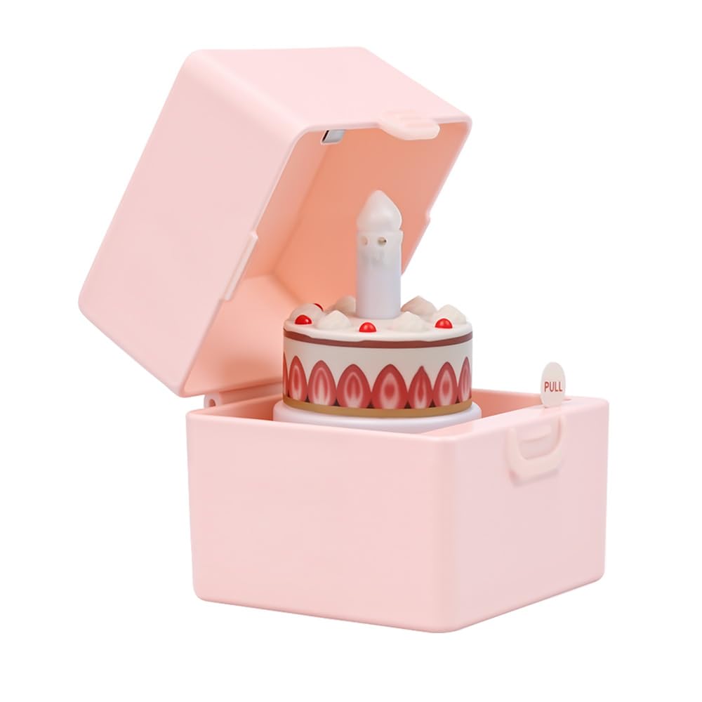 SLUQQHDU Surprise Gift Box,Surprise Pop up Gift Box,Birthday cake design,Happy Birthdays Music Box,Happy Birthday Box For Men Women Little Boys And Girls (Pink)