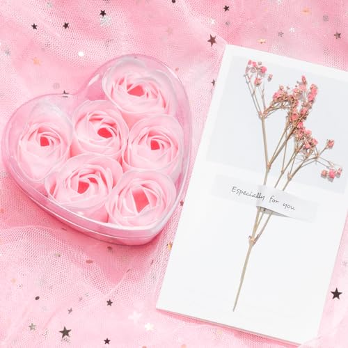 Mothers Day Birthday Gifts for Women Self Care Get Well Soon Gifts, Rose Relaxing Spa Gift Basket Thinking of You Care Package with Flannel Blanket, Unique Gift for Her Mom Wife Grandma Friend Sister