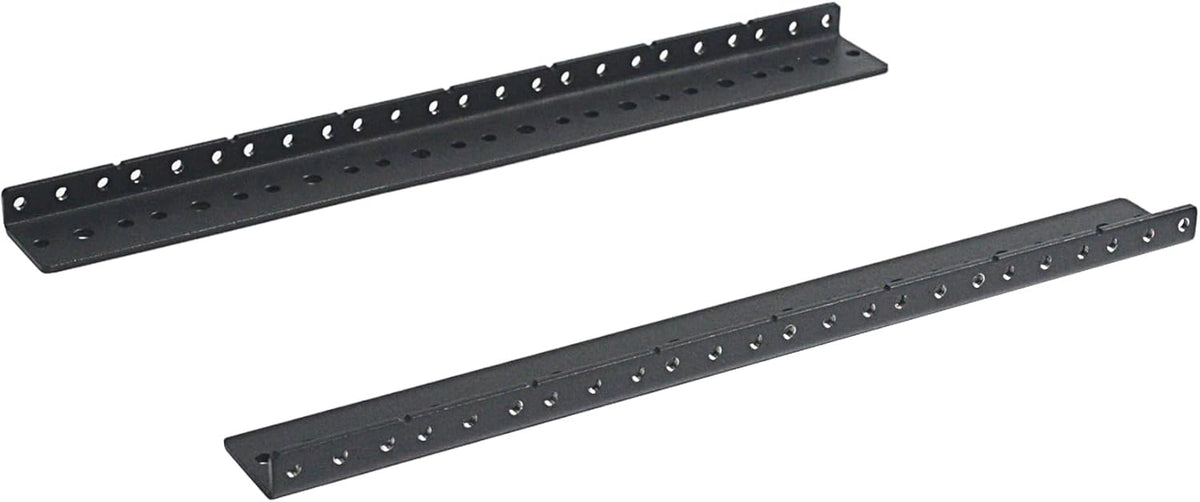 RIVECO 2 8U 3.0 mm PCS Rack Rails, Tapered Holes Rack Mount Rails for Recording & Network Wooden Cabinet Mounting