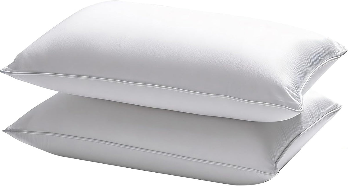 Skiennix Waterproof Pillow Protectors - Queen Size 20x28 Inches | 4-Pack Zippered Dust & Moisture Proof Covers