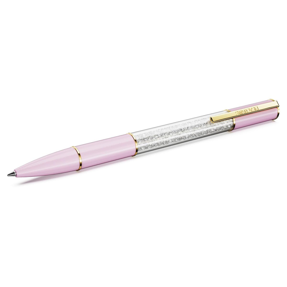 Swarovksi Crystalline Lustre ballpoint pen, Pink, Gold-tone plated