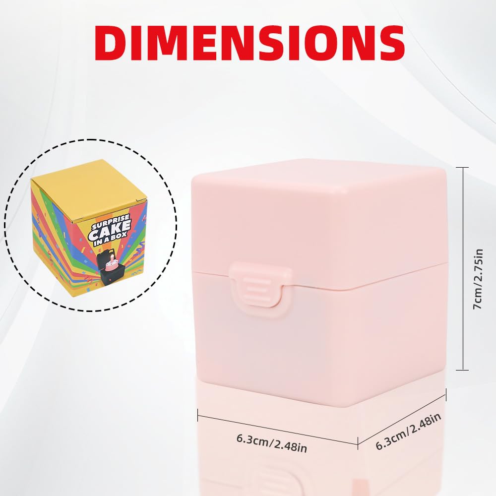 SLUQQHDU Surprise Gift Box,Surprise Pop up Gift Box,Birthday cake design,Happy Birthdays Music Box,Happy Birthday Box For Men Women Little Boys And Girls (Pink)