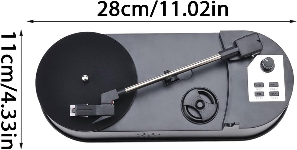 YWLUUOO MP3 Record Player to Converter Turntable with Speed Option and USB Port Lightweighted Music Player