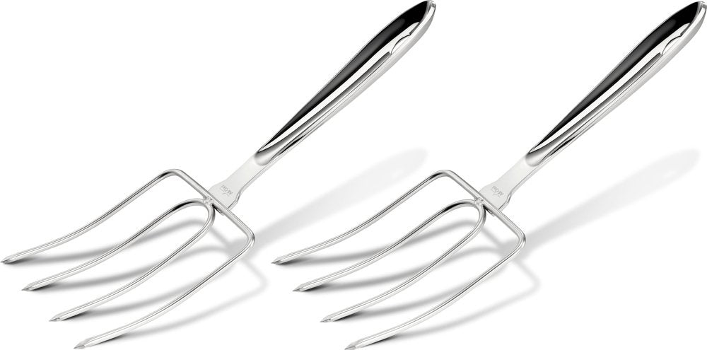 All-Clad Specialty Stainless Steel Kitchen Gadgets 2 Piece Set, Turkey Forks Kitchen Tools, Kitchen Hacks Silver