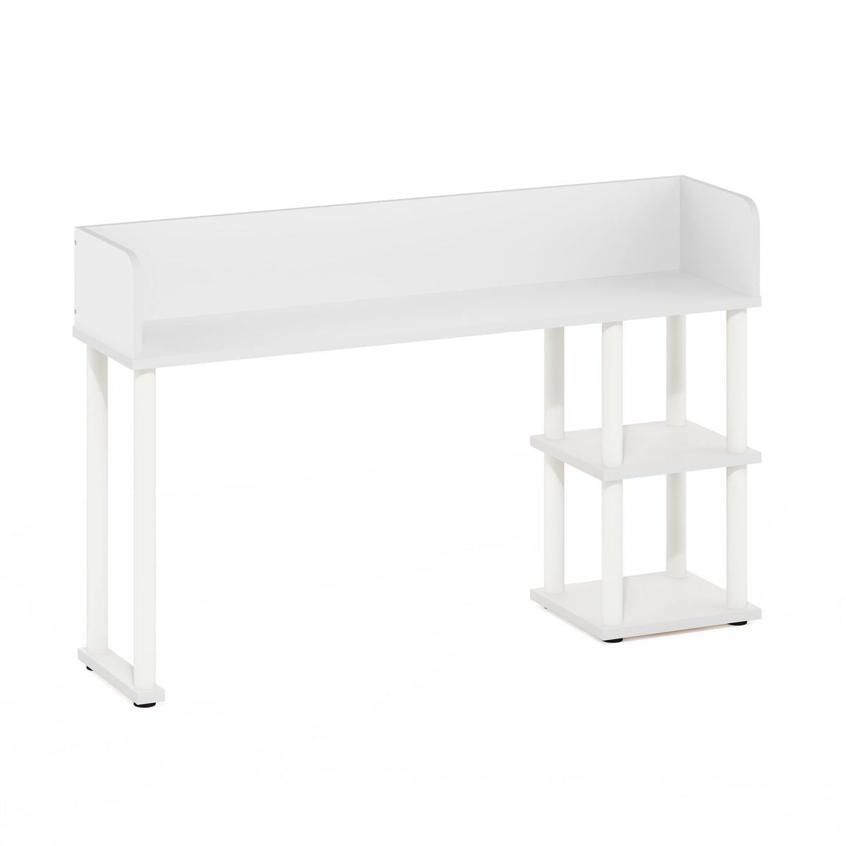 Furinno Classic Desk Shelf, 3-Shelf Desktop Hutch, Book Shelf, 3-Tier Desk Organzier, for Office Supplies, Office Desk Accessories, for Home Office, College, Dorm, White
