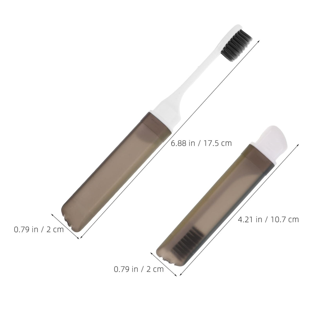 HIAKDOFT Portable Folding Toothbrush Set 5pcs with Soft Bristles Compact Travel Size Toothbrush Kit for Business Trips Hotel Use and Daily Household Oral Care