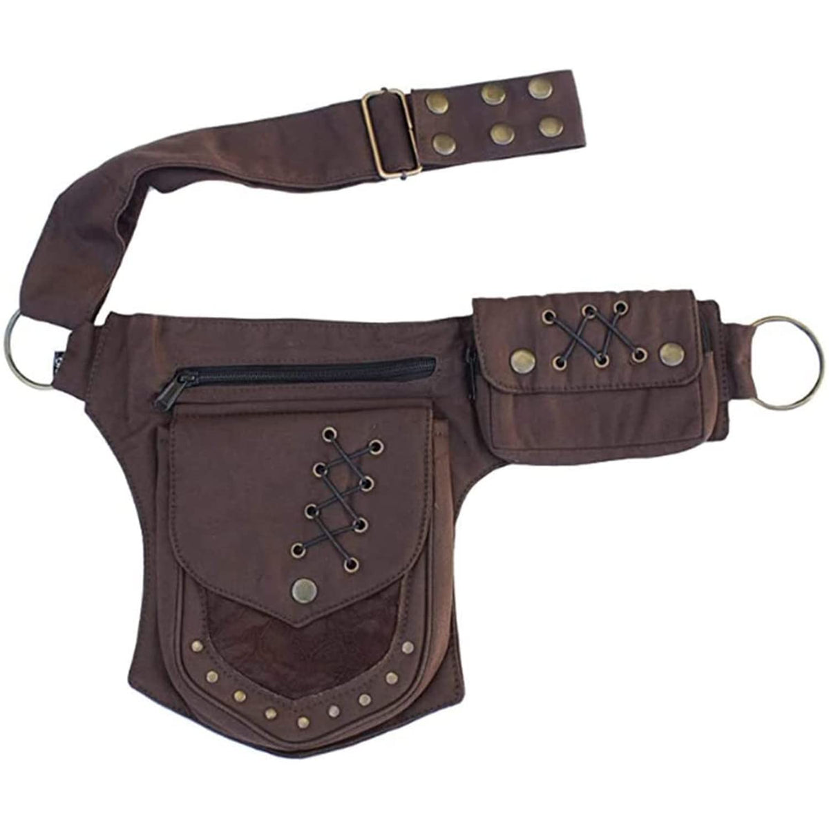 Renaissance QAZWSXE Festival Fanny Pack for Women - Waist Bag with Lace Design