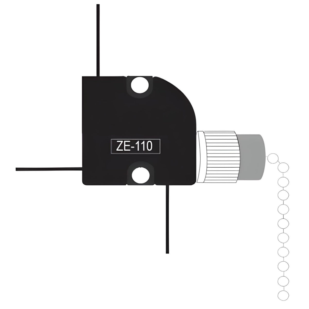 ZE-110 3 Wire Pull Light Switch Replacement Repair Kit 2 Circuit 6A 125VAC 3A 250VAC for Ceiling Fans, Wall Sconces, Floor Lamps, Table Lamps, Vanity Lights, Light Fixtures - Brass Finish