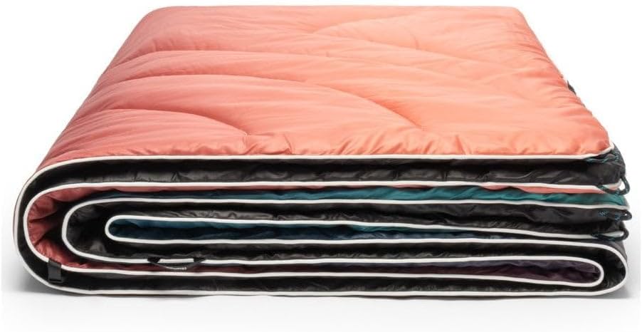 Rumpl Original Puffy Blanket - Warm, Water-Resistant Camping Blanket with 100% Recycled Synthetic Insulation, 52"x75", Original Puffy V1, Arizona Fade