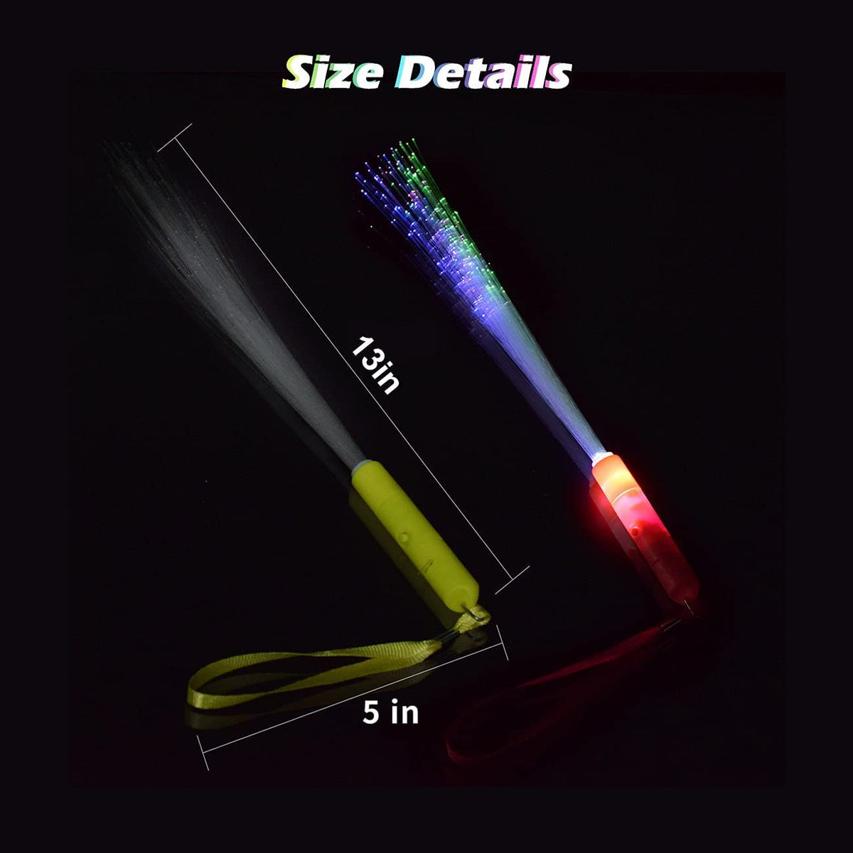Glow Sticks Bulk, 30 Pcs LED Light Up Wands Glow Sticks with 3 Modes Colorful, Glow in The Dark Party Supplies for Wedding, Raves, Concert, Party