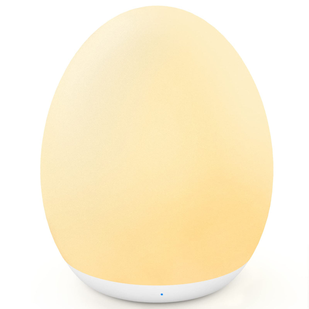 MediAcous Night Light for Kids, Baby Egg Light for Nursery, 7 Colors Changing & Stepless Dimming, Soft Silicone Touch Night Lamp with 1 Hour Timer, Rechargeable Nursery Night for Breastfeeding
