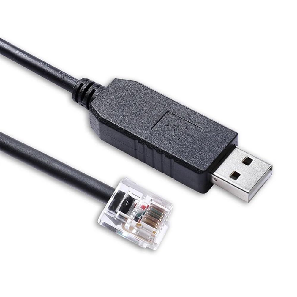Cutesliving PL2303 Chipset RS232 RJ12 6P6C Synscan(3.3FT) Hand Control PC Link Cable Prolific USB to for Connecting PC