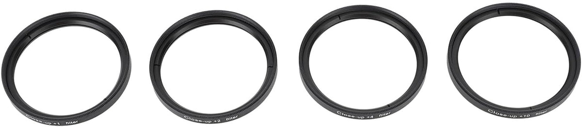 Yunir +1, +2, +4, +10 (62mm) Close Up Macro Lens Filter Kit with Lenses for Photography, Optical Glass Filters, Double