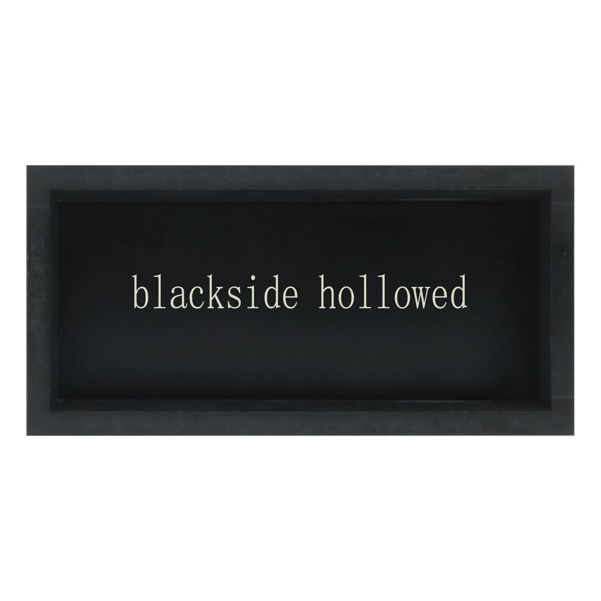 Esur Home Office Desk Black Decor - Inspirational Farmhouse Wooden Box Sign - Everything is Figureoutable