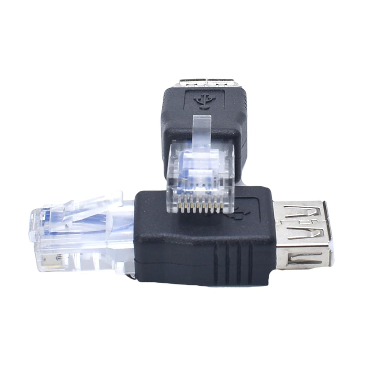 Rooyar 2.0 RJ45 USB to Ethernet Networking Adapter USB Transfer Networking Plug Adapter for Connecting ADSL Modems
